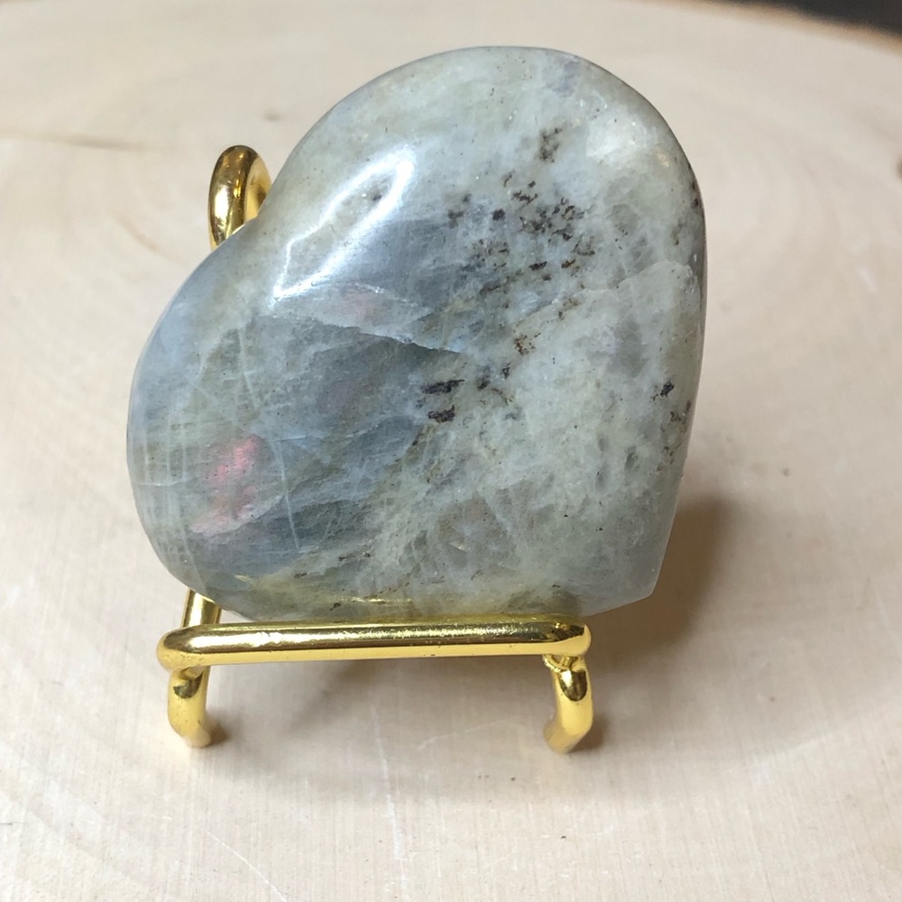 Labradorite Heart